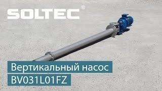 Вертикальный насос SOLTEC ®  BV031L01FZ для перекачивания патоки