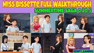 Miss Bissette Full Walkthrough Summertime Saga 0.20.5  Miss Bissette Complete Storyline