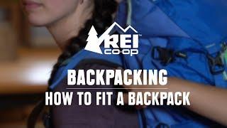 How to Fit a Backpacking Pack  REI