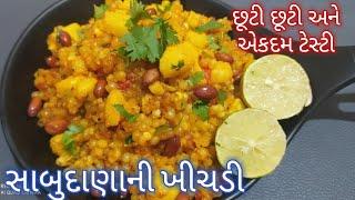 ફરાળી સાબુદાણાની ખીચડી  Sabudana Khichadi Recipe in Gujarati  Sabudana ni khichdi banavani rit