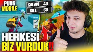 EKİPLE BERABER ERANGELDE KILL REKORU??  HERKESİ VURDUK  PUBG Mobile