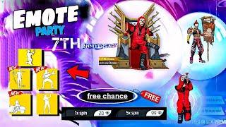 7th Anniversary EMOTE PARTY EVENT DatePink Diamond Store 2024 Free Fire New Event  FF New Event