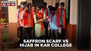 Karnataka Colleges Decision On Saffron Scarf Vs Hijab Row