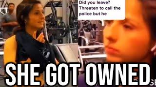 Entitled Gym Chick Finally Gets What She Deserves...