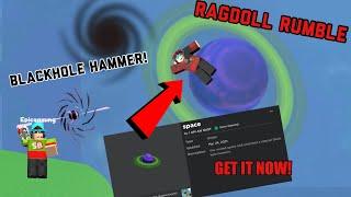 How to Unlock the Mysterious BLACKHOLE HAMMER in RAGDOLL RUMBLE Space Badge