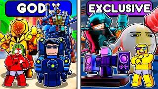 GODLY vs EXCLUSIVE In Toilet Tower Defense