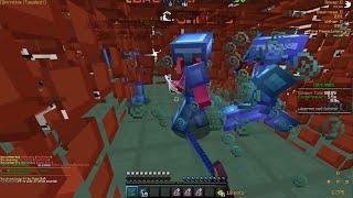 TRAPPING 3 PEOPLE IN TREE TRAP + FAKE WILDERNESS GANK TRAP Minecraft HCF