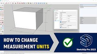 How to Change Units of Measure in SketchUp Pro 2023  Feet Inches Meters Yards