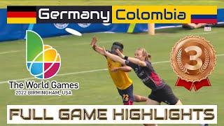 Germany vs Colombia  2022 World Games 3rd Place  FULL GAME HIGHLIGHTS