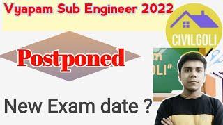 Vyapam sub engineer exam postponed 