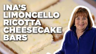 How to Ina’s Limoncello Ricotta Cheesecake Bars  Barefoot Contessa Cook Like a Pro  Food Network