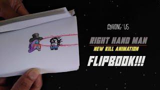 AMONG US FLIPBOOK  New Kill Animation  Among Us New Map Airship  How To Make A Flipbook  DIY