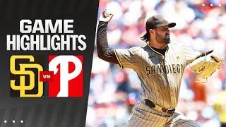 Padres vs. Phillies Game Highlights 61924  MLB Highlights