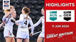 FIH Hockey Pro League 202324 Highlights - Australia vs Germany W  Match 2