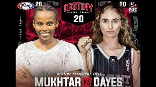 Nas Mukhtar Vs Hannah Dayes - Destiny Muay Thai 20