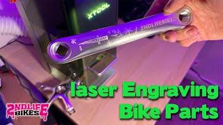 Laser Engraving Bike Parts For Retro Bike Builds - XTool F1