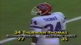 Thurman Thomas 171 total yds 2 TDs November 19 1989