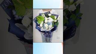 Real flower arrangement bouquet making technique  #flowers #flowerarrangement