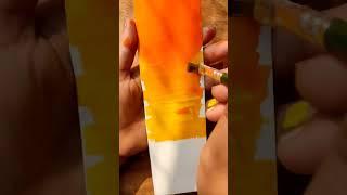 Acrylic Painting \ Bookmark #3 \Sunrise bookmark\tum tum #shorts #youtubeshorts #creativearts_work