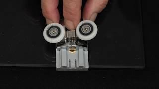 Double-bearing rollers quick to fit push and lock