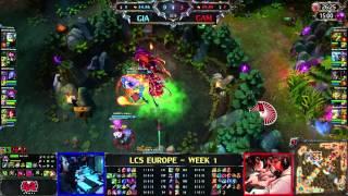 Recap GIA vs GAM - LCS 2013 EU Spring W1D2