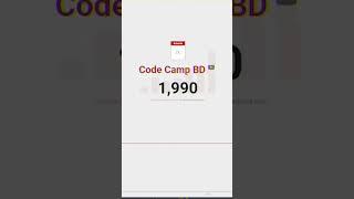 We are Successfully Achieved 2000 Subscriber #code_camp_bd #shorts #shortsviral #shortsfeed