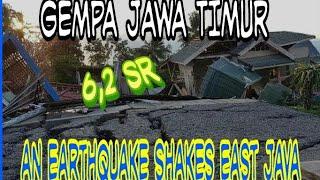 Gempa Hari ini - Video amatir Gempa Bumi Jawa timur blitar tulung agung Malang keuatan 62 SR