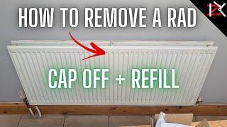 How To A Remove Radiator Completely - Cap Pipes & DrainRefill Central Heating System