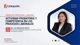Actividad Probatoria y Competencia en los Procesos Laborales  Liz Odilia Mendoza Meza