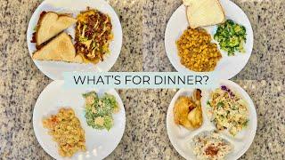 WHAT’S FOR DINNER?  EASY & BUDGET FRIENDLY  REALISTIC WEEKNIGHT MEALS  DINNER INSPIRATION