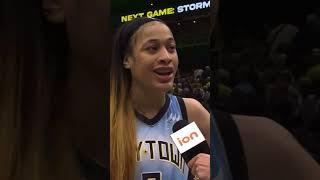 Chennedy Carter postgame sideline interview part 2