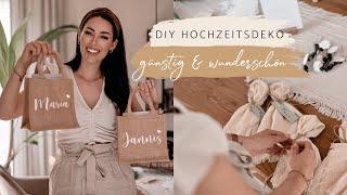 HOCHZEITS-DIY  Hochzeitsdeko einfach & günstig selbst machen  Greenery Wedding  DieHeydas