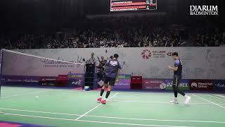 Highlight Match - Muhammad Shohibul FIKRIBagas MAULANA vs A DUNNA HALL  Indonesia Open 2022