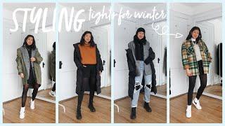 HOW TO STYLE TIGHTS FOR WINTER  9 OUTFITS