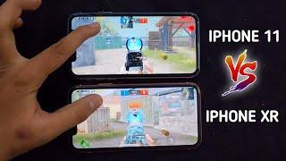 IPHONE 11 VS IPHONE XR PUBG TEST 2023  BULLET REGISTRATION AND SPEED TEST  PUBG MOBILE