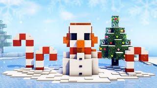 SNOWMAN SURVIVAL In CUBECRAFT  Christmas Countdown Day 3