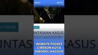 Website Polres Cirebon Kota Dibobol Hacker Tinggalkan Pesan Menohok TUNTASKAN KASUS VINA