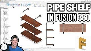 Modeling a PIPE SHELF in Fusion 360