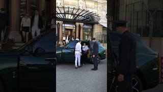 Luxurious madame arriving Hotel Paris in Rolls Royce #billionaire #monaco #luxury#trending#lifestyle