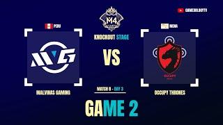 Malvinas Gaming vs Occupy Thrones  M4 World Championship  Game 2 - MVG vs OT KO Stage