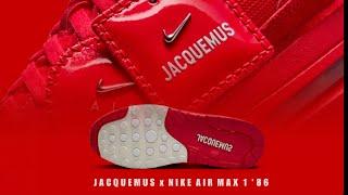 MYSTIC RED 2024 JACQUEMUS x Nike Air Max 1 86 DETAILED LOOK + PRICE