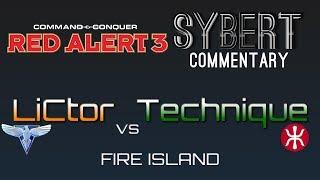 LiCtorA vs TechniqueE - Fire Island - Red Alert 3