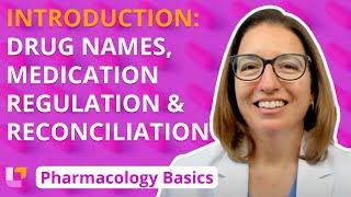 Introduction Drug Names Medication Regulation and Reconciliation - Pharm Basics  @LevelUpRN