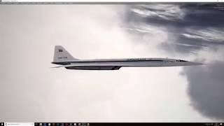 Prepar3D P3D v4.4  Ту 144Д v5b новая модель  обновление MyNL  EGLL - UUEE