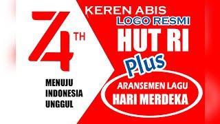 Logo resmi HUT RI 74 indonesia merdeka 17 agustus 2019 - hari merdeka cover