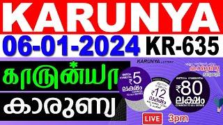 KERALA LOTTERY KARUNYA KR-635  LIVE LOTTERY RESULT TODAY 06012024  KERALA LOTTERY LIVE RESULT