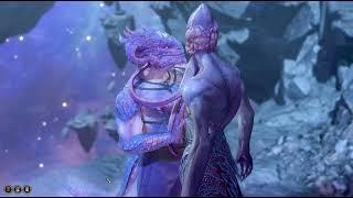 Dragon rizzing a mindflayer romance Baldurs Gate 3