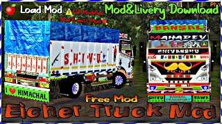 New Eicher Modified Truck Mod For Bus Simulator Indonesia Eicher Truck Livery Download  Truck Mod 