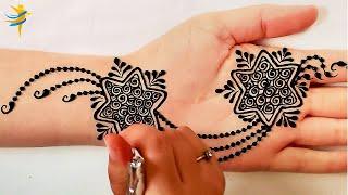 Simple Henna Arabic - Easy Mehndi Design 2023- النقش بالحناء سهل و بسيط