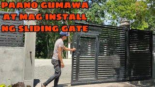 SLIDING GATE DESIGN  SLIDING GATE INSTALLATION  SLIDING GATE  CONSTRUCTION IDEAS